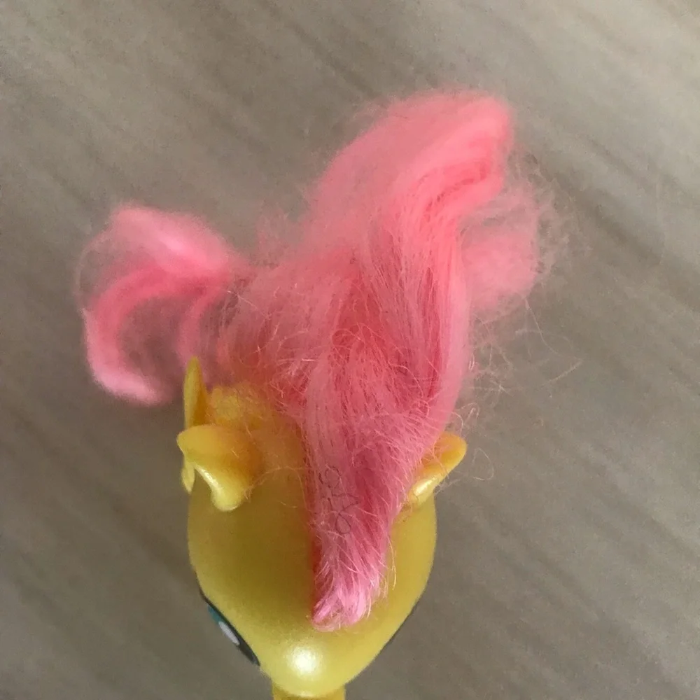 My Little Pony Yellow Pony with Pink Mane & Light Purple Rainbow-Mane Pony